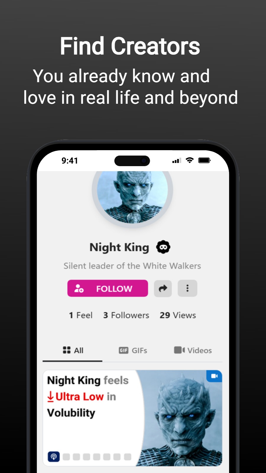 Find Creators - You already know and love in real life and beyond