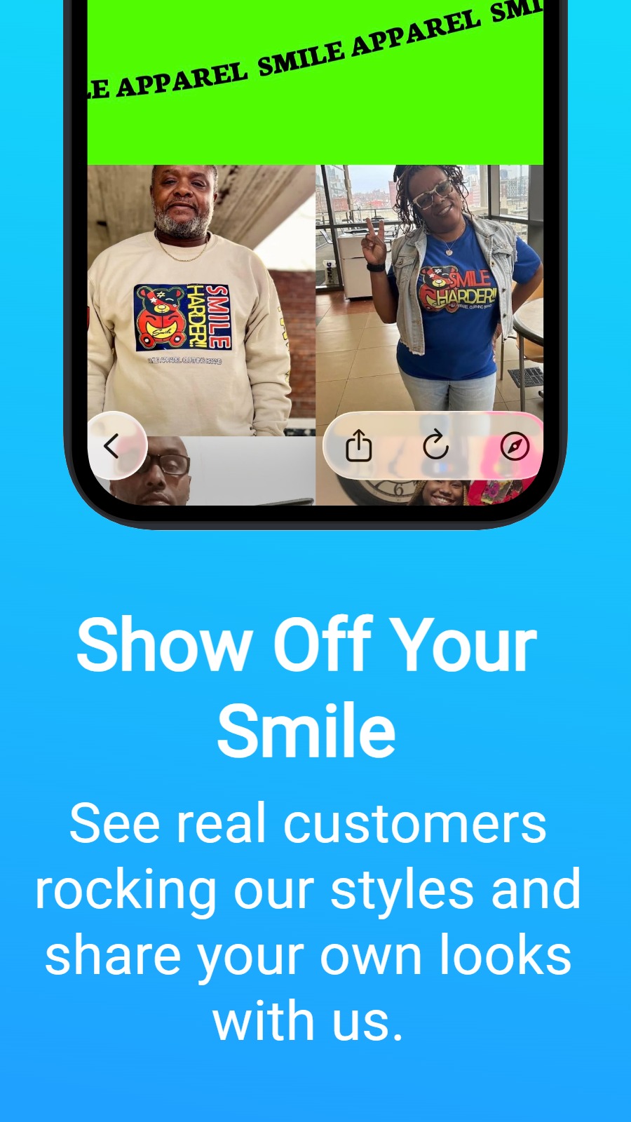 Show Off Your Smile - See real customers rocking our styles and share your own looks with us.