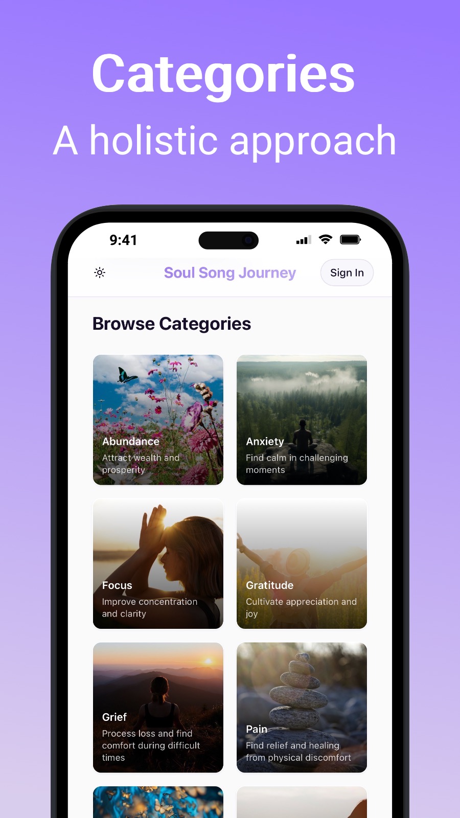 Categories - A holistic approach