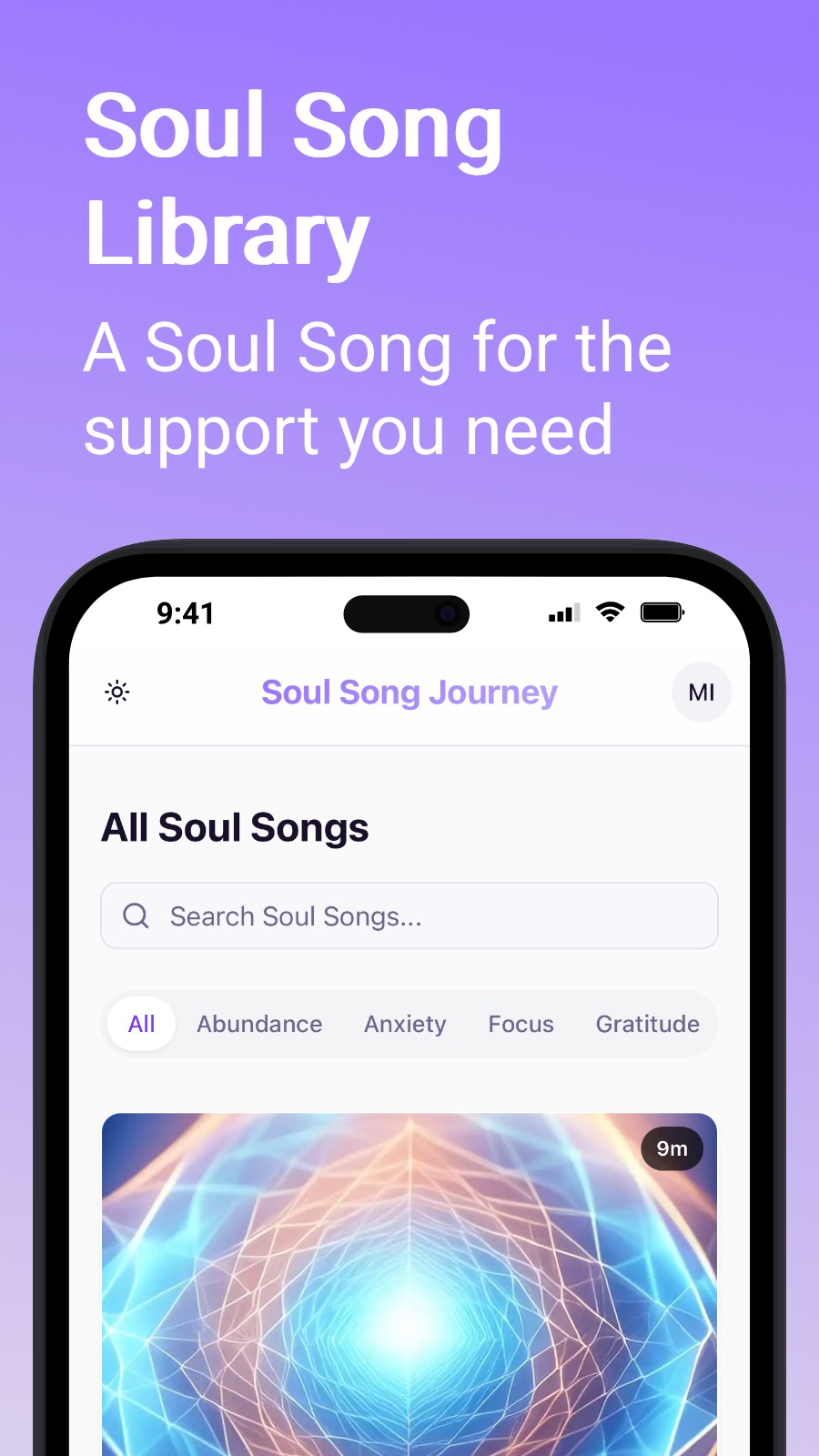 Soul Song Library - A Soul Song for the support you need