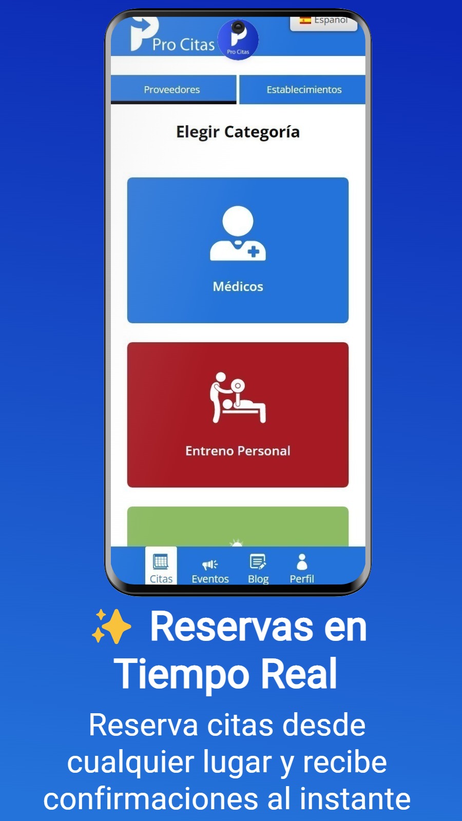 ✨ Reservas en Tiempo Real - Reserva citas desde cualquier lugar y recibe confirmaciones al instante