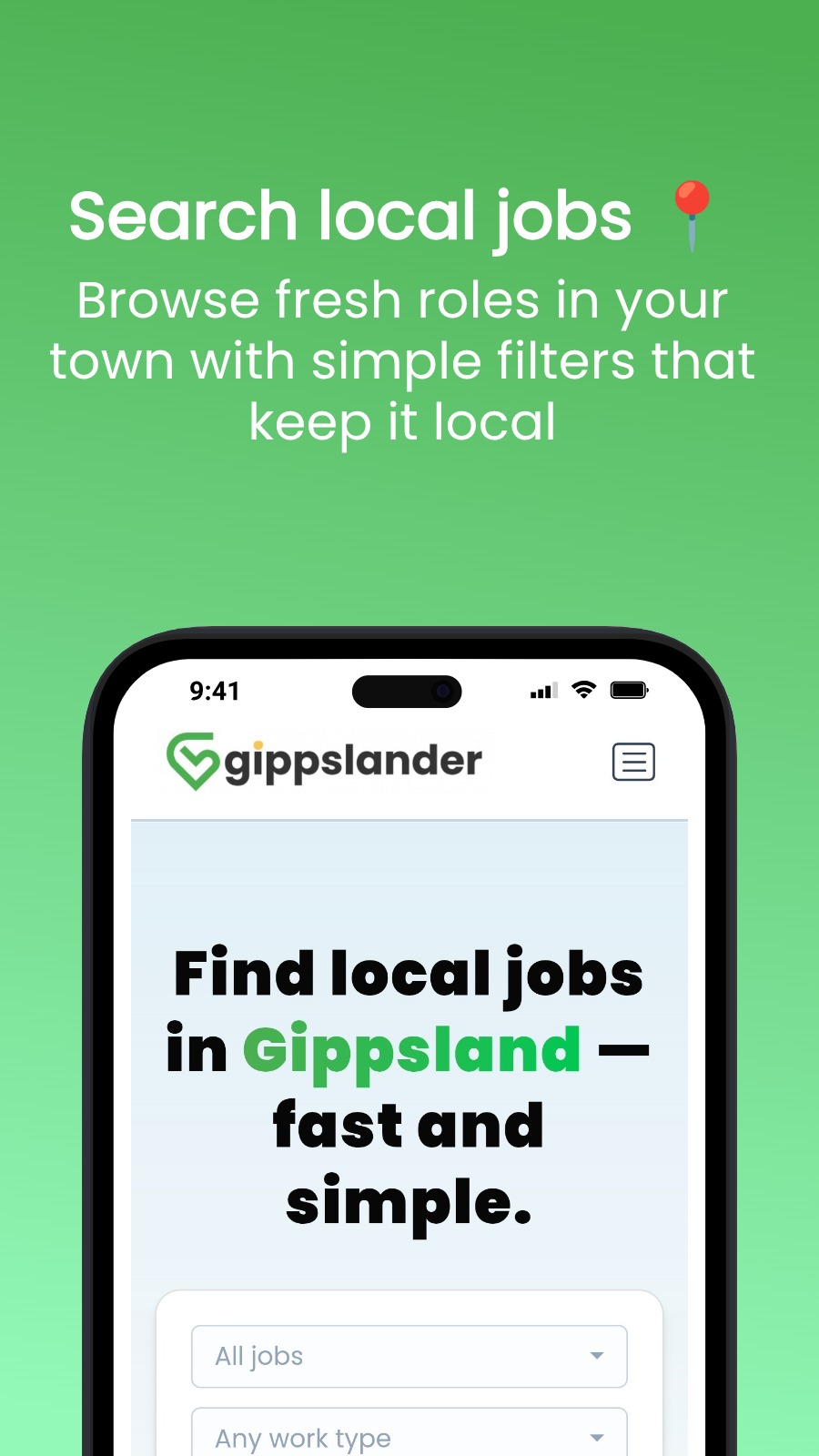 Search local jobs 📍 - Browse fresh roles in your town with simple filters that keep it local