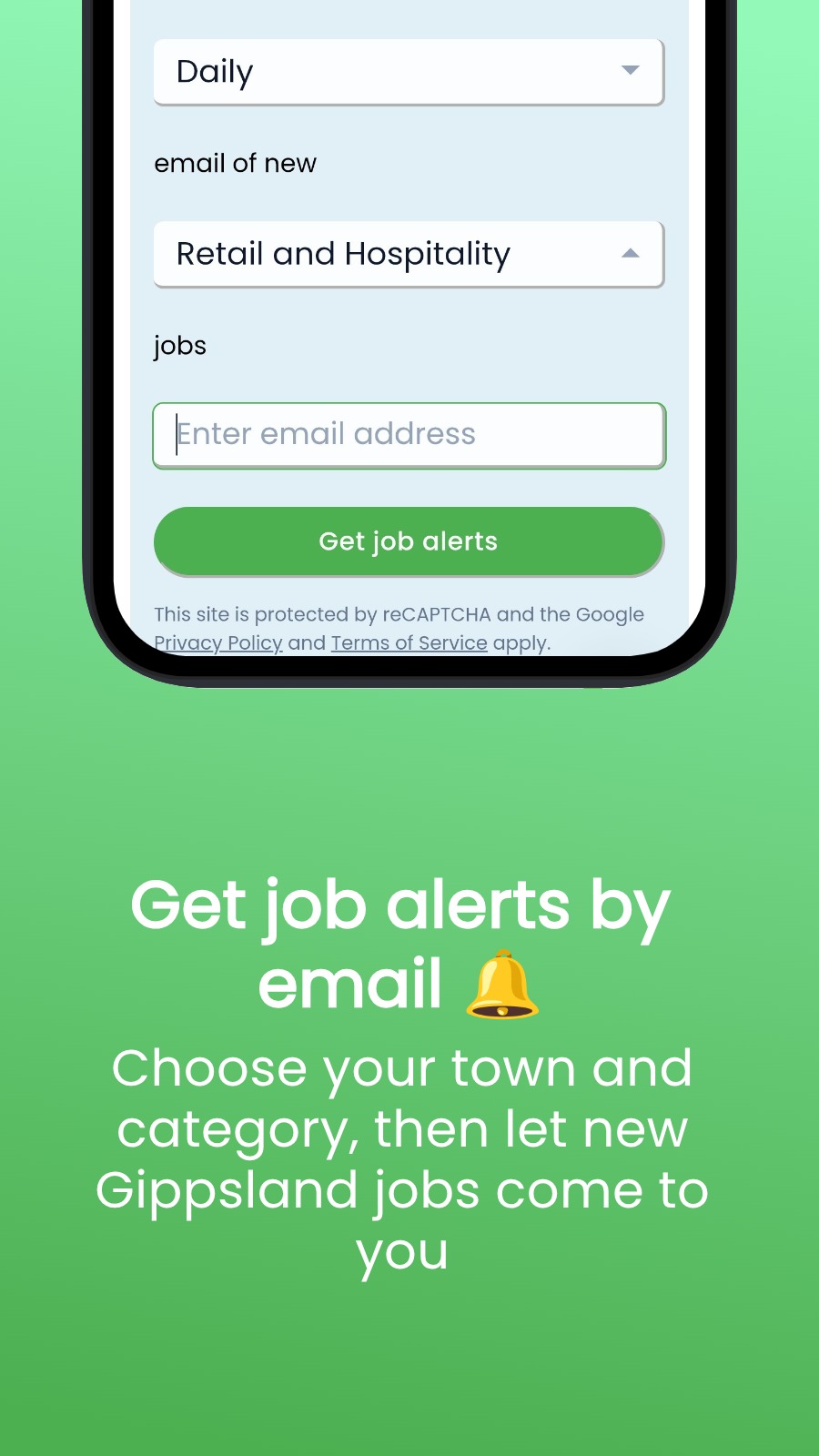 Get job alerts by email 🔔 - Choose your town and category, then let new Gippsland jobs come to you