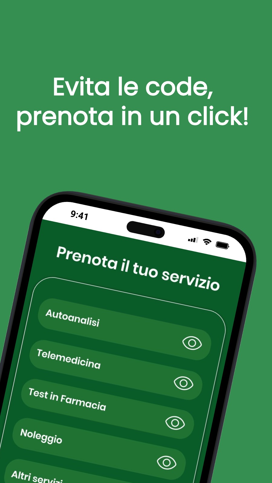 Evita le code, prenota in un click!