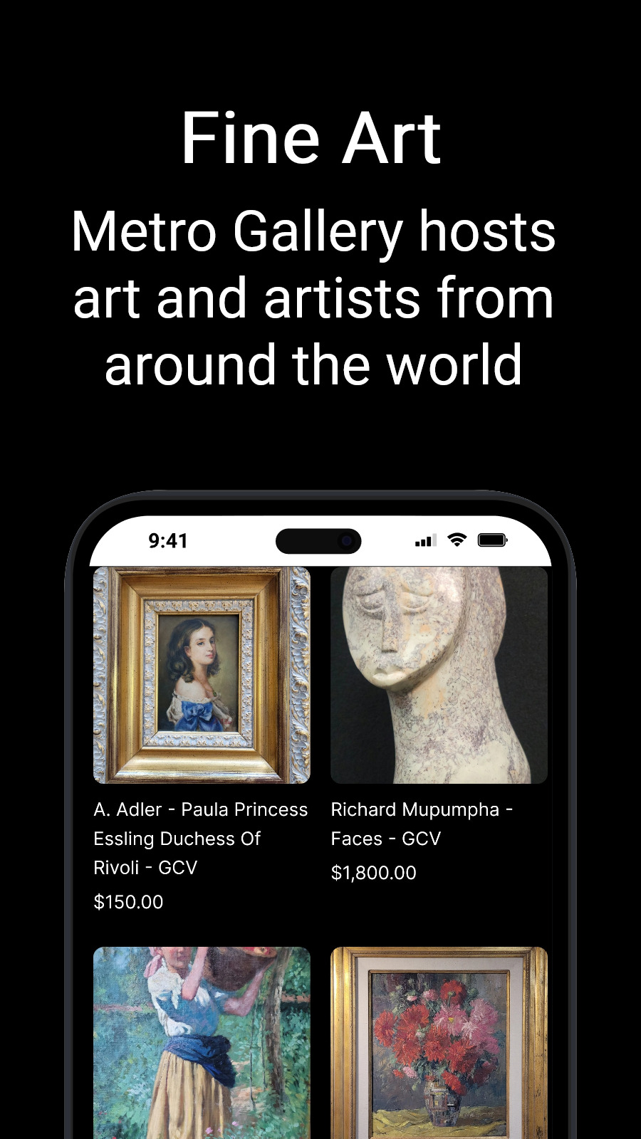 Fine Art - Metro Gallery hosts art and artists from around the world
