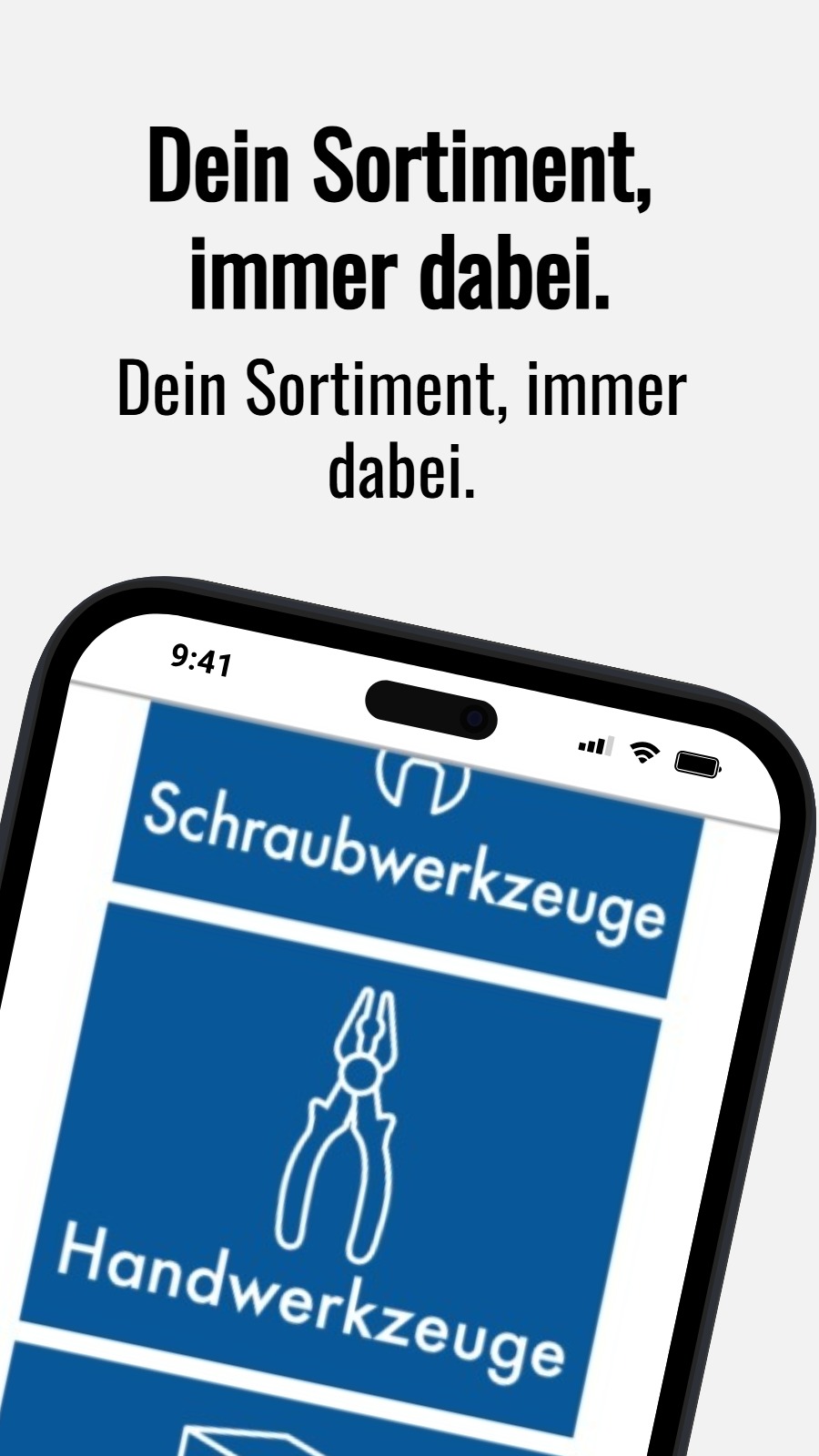 Dein Sortiment, immer dabei. - Dein Sortiment, immer dabei.