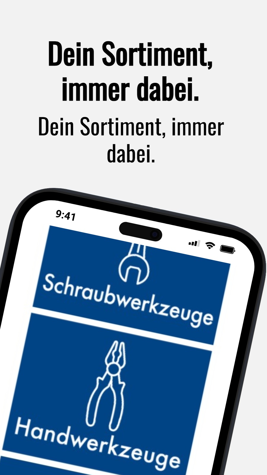 Dein Sortiment, immer dabei. - Dein Sortiment, immer dabei.