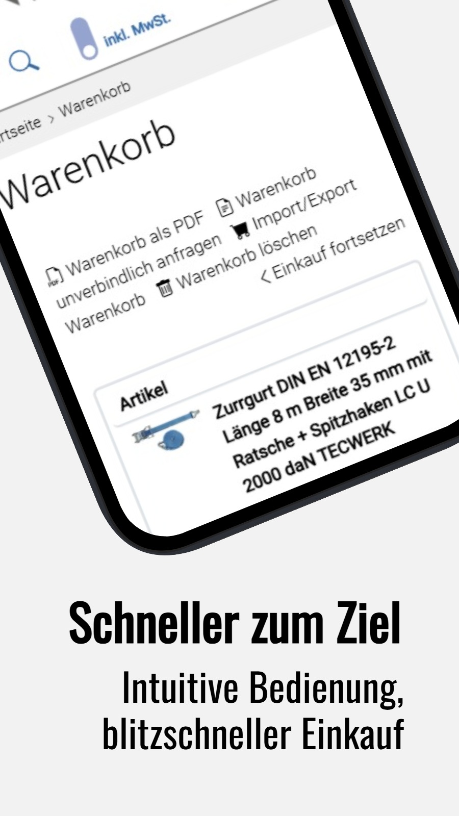Schneller zum Ziel - Intuitive Bedienung, blitzschneller Einkauf