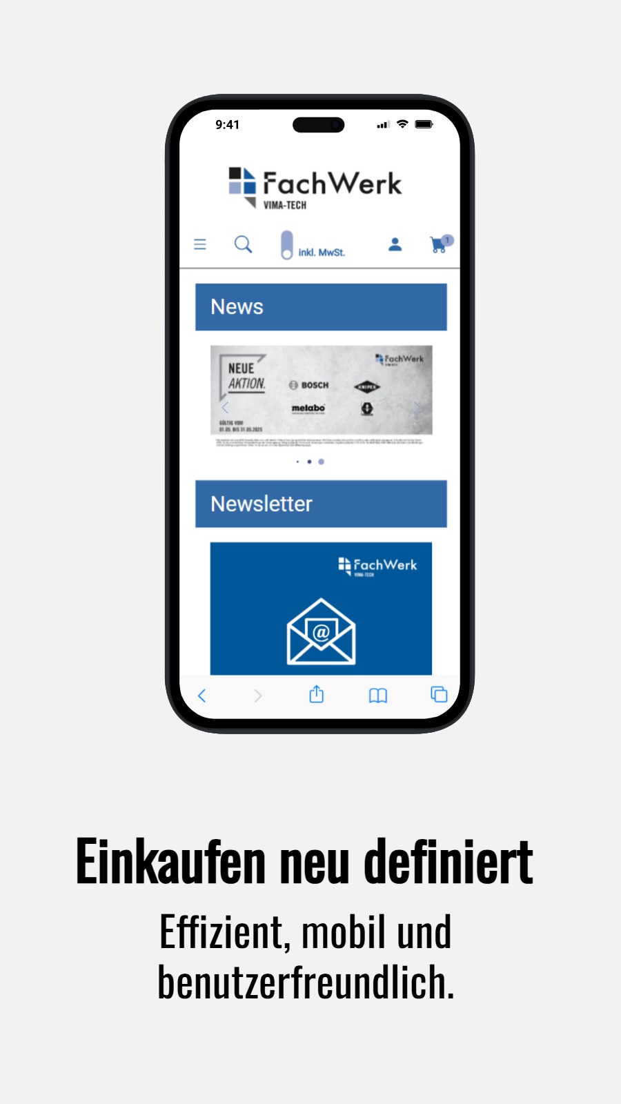 Einkaufen neu definiert - Effizient, mobil und benutzerfreundlich.