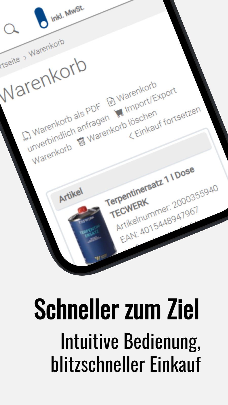 Schneller zum Ziel - Intuitive Bedienung, blitzschneller Einkauf