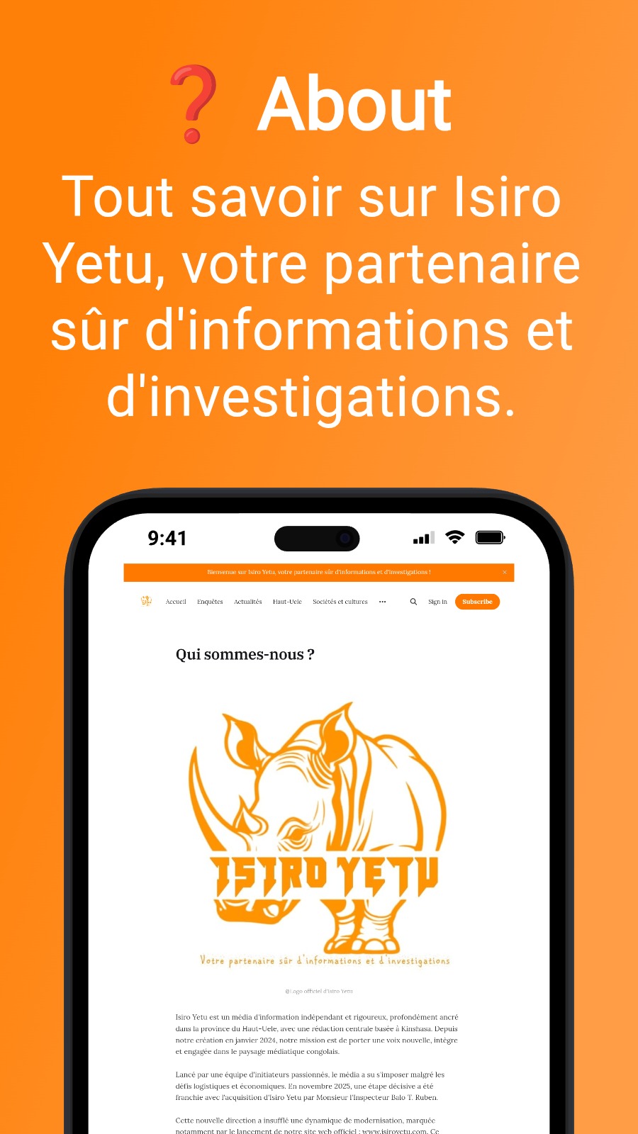 ❓ About  - Tout savoir sur Isiro Yetu, votre partenaire sûr d&lsquo;informations et d&lsquo;investigations.