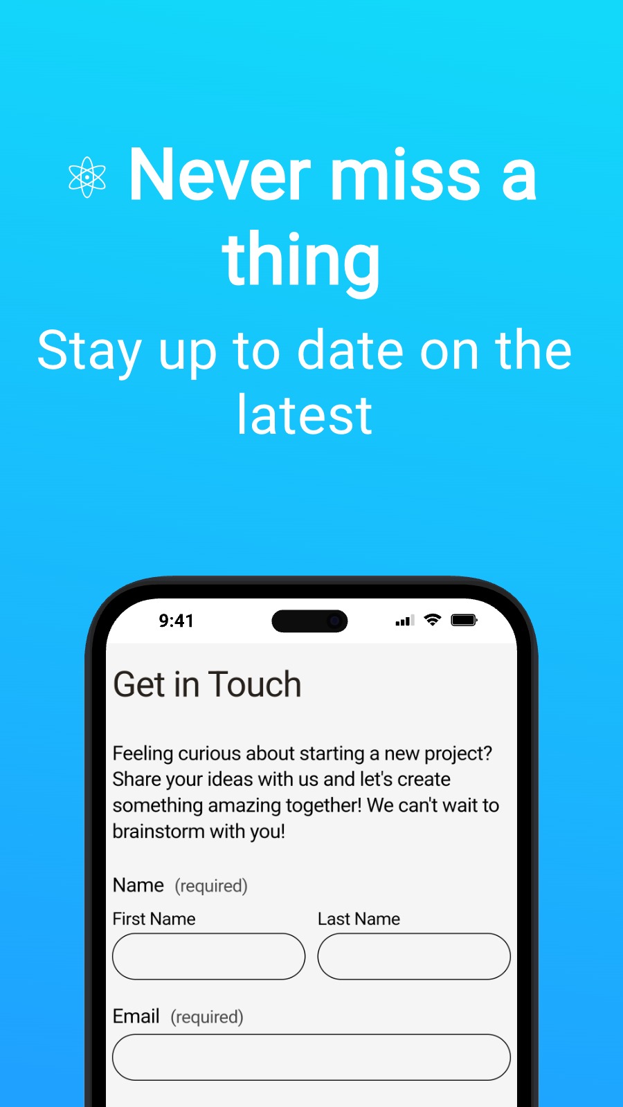 ⚛ Never miss a thing - Stay up to date on the latest