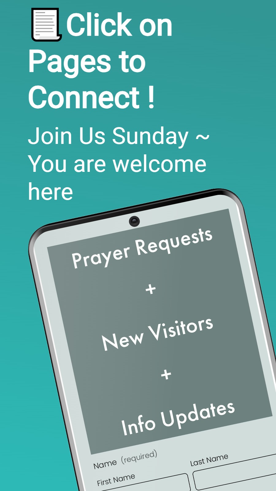 📃️Click on Pages to Connect ! - Join Us Sunday ~ You are welcome here