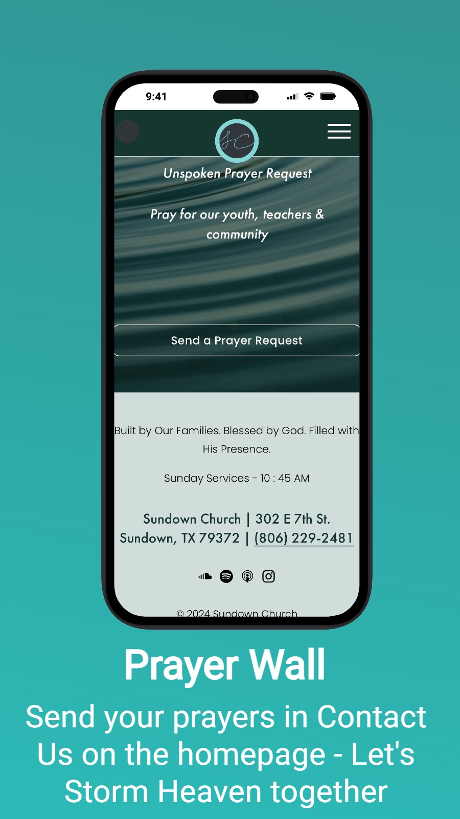 Prayer Wall - Send your prayers in Contact Us on the homepage - Let‘s Storm Heaven together