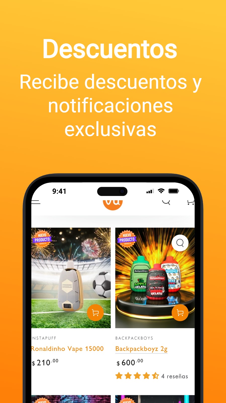 Descuentos - Recibe descuentos y notificaciones exclusivas