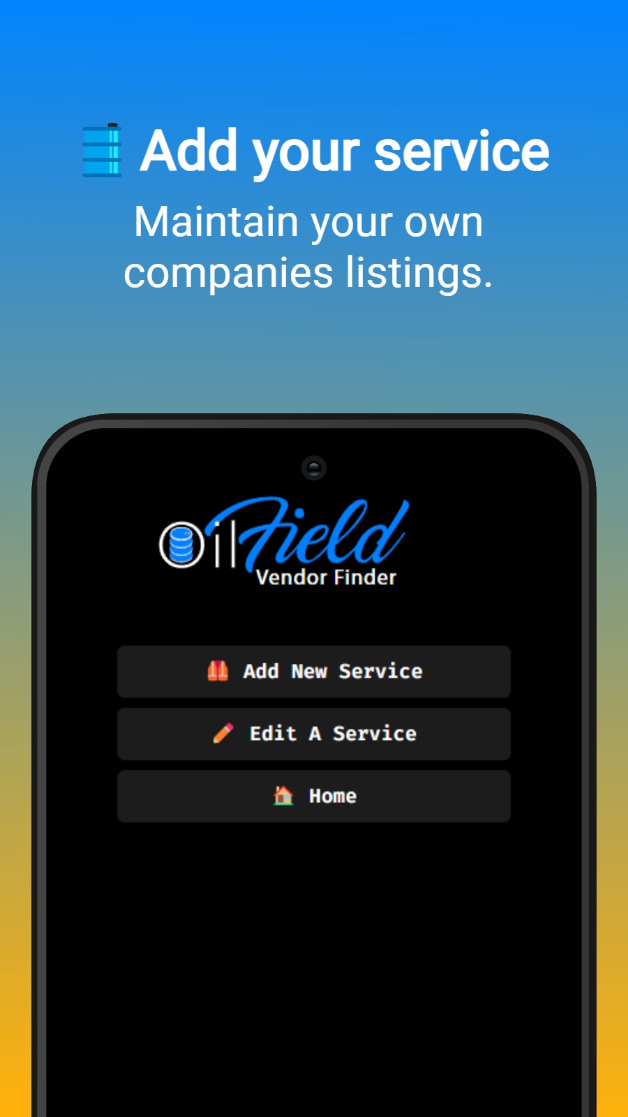 🛢️Add your service - Maintain your own companies listings.