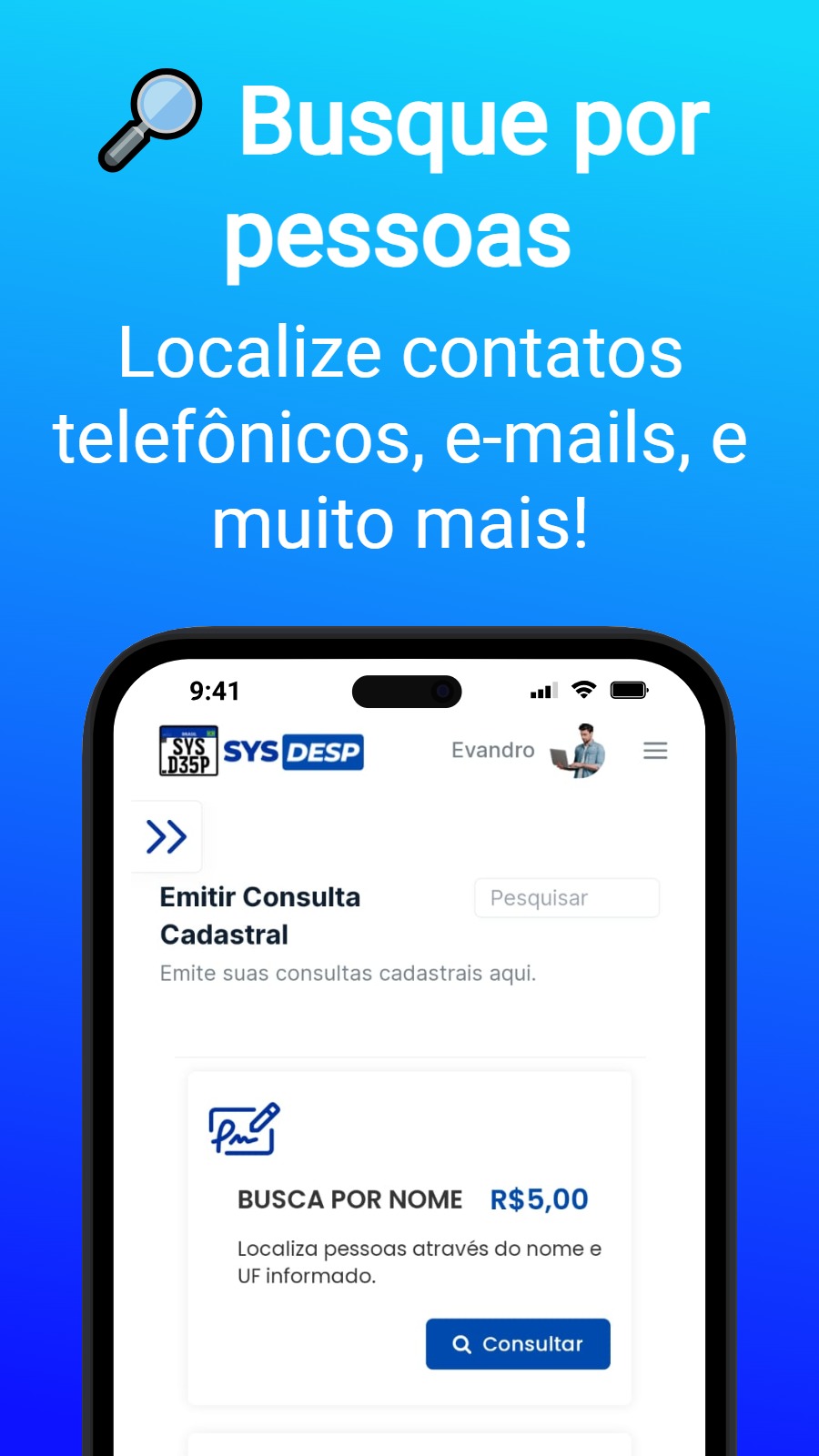 🔎 Busque por pessoas - Localize contatos telefônicos, e-mails, e muito mais!