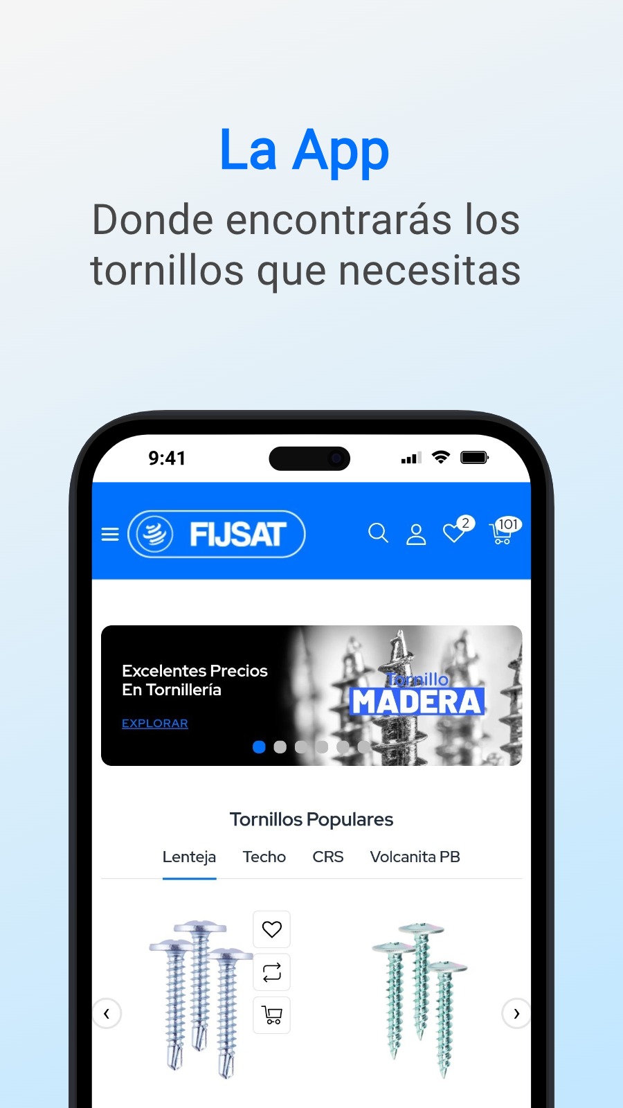 La App - Donde encontrarás los tornillos que necesitas