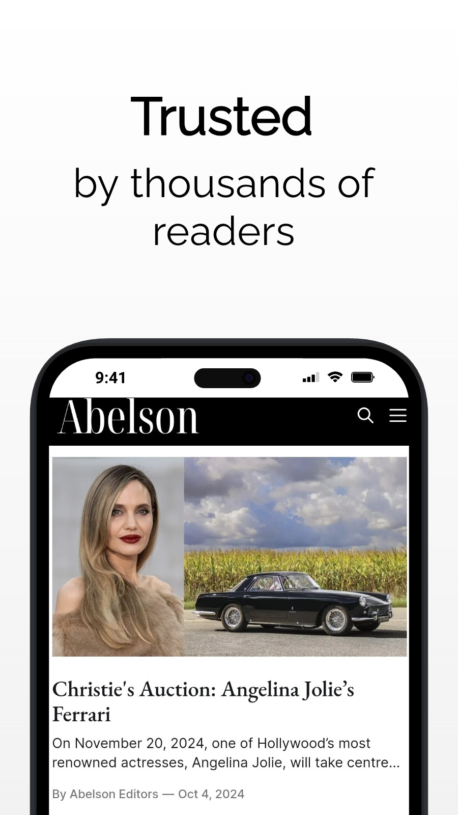 Trusted - by thousands of readers