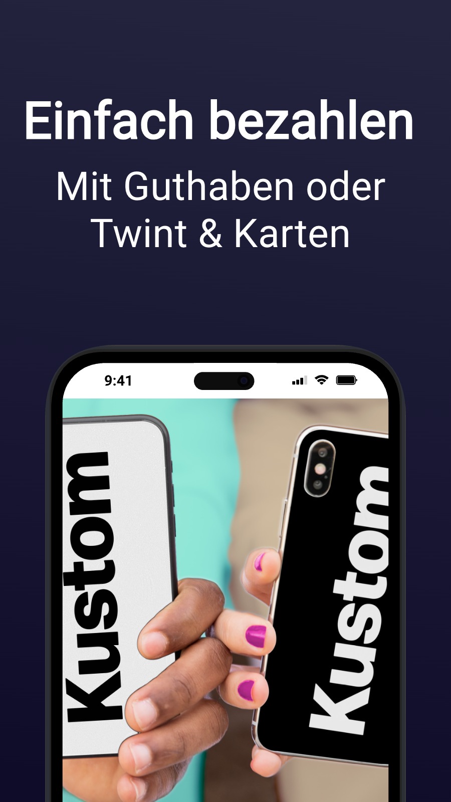 Einfach bezahlen - Mit Guthaben oder Twint & Karten