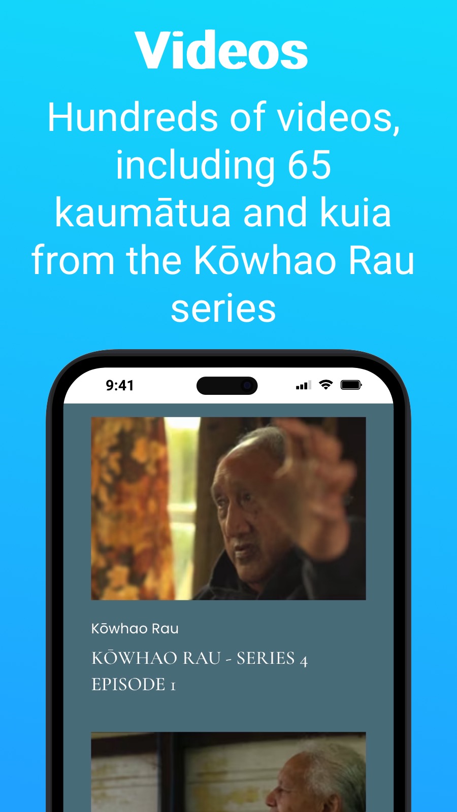 Videos - Hundreds of videos, including 65 kaumātua and kuia from the Kōwhao Rau series