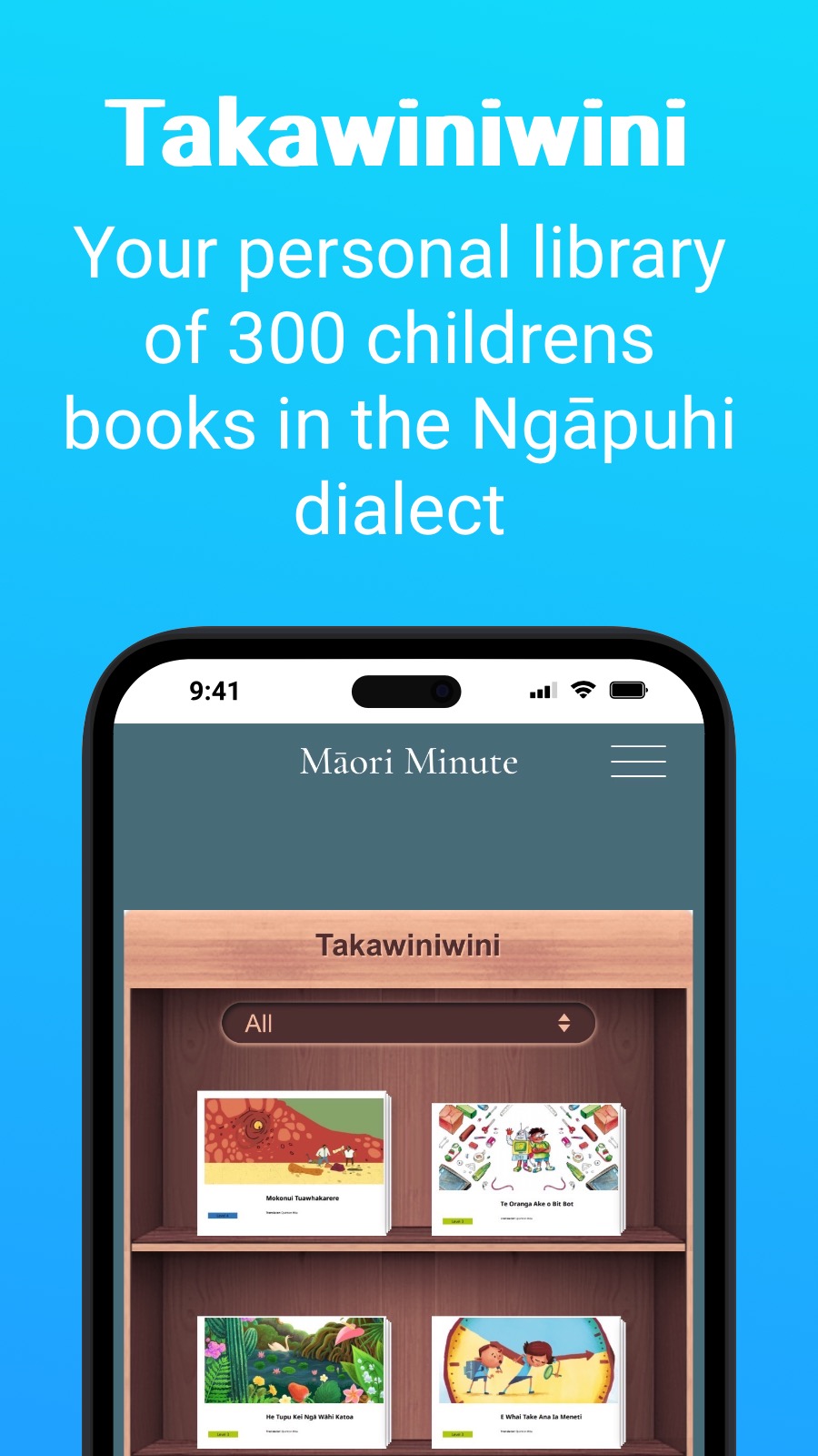 Takawiniwini - Your personal library of 300 childrens books in the Ngāpuhi dialect