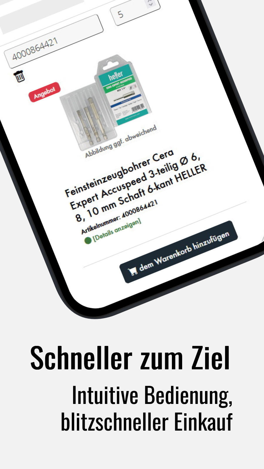 Schneller zum Ziel - Intuitive Bedienung, blitzschneller Einkauf