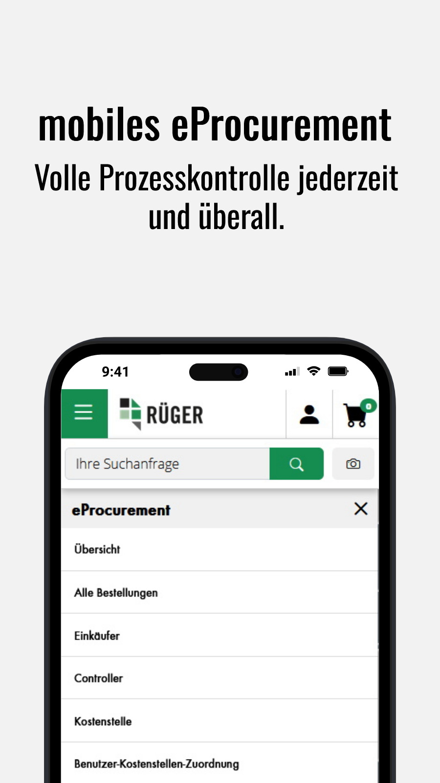mobiles eProcurement - Volle Prozesskontrolle jederzeit und überall.