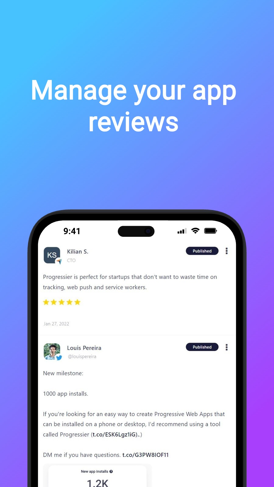 Manage your app reviews