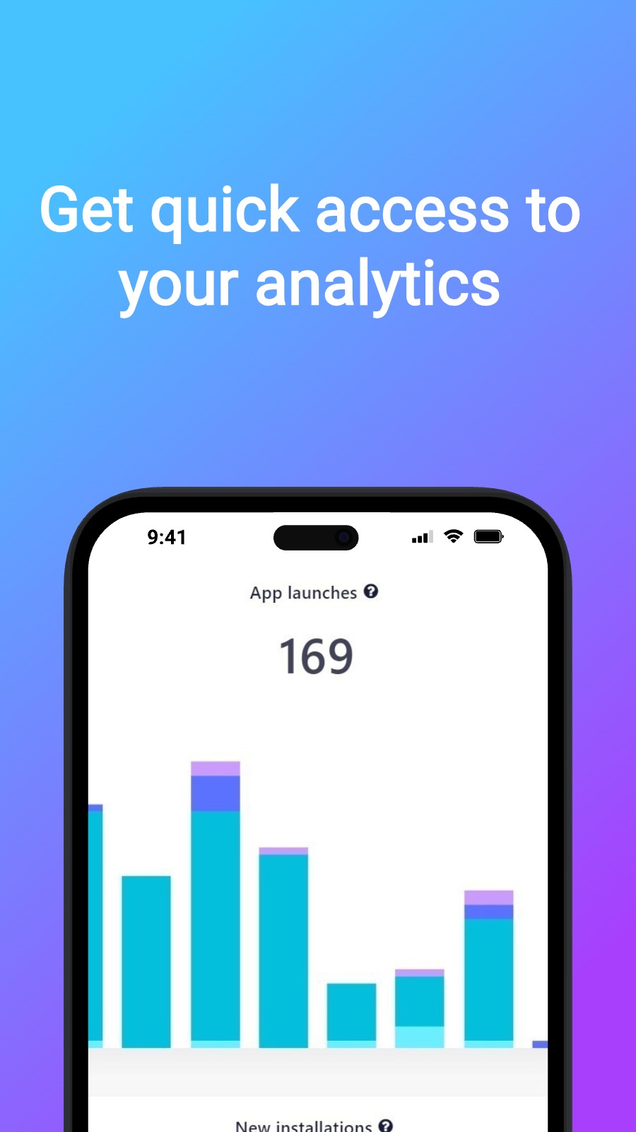 Get quick access to your analytics