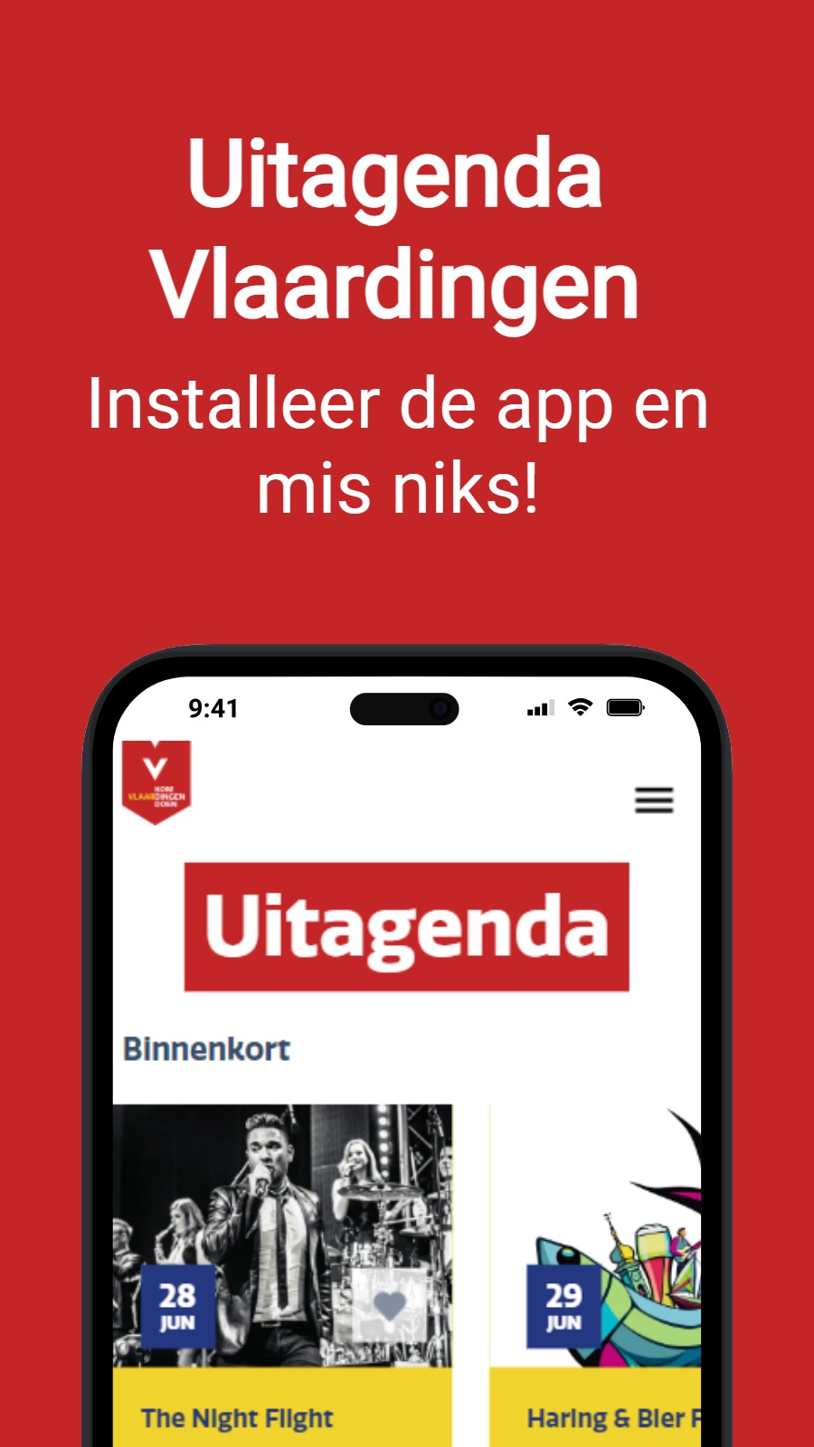 Uitagenda Vlaardingen - Installeer de app en mis niks!