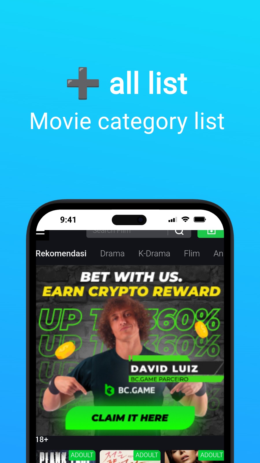 ➕ all list - Movie category list