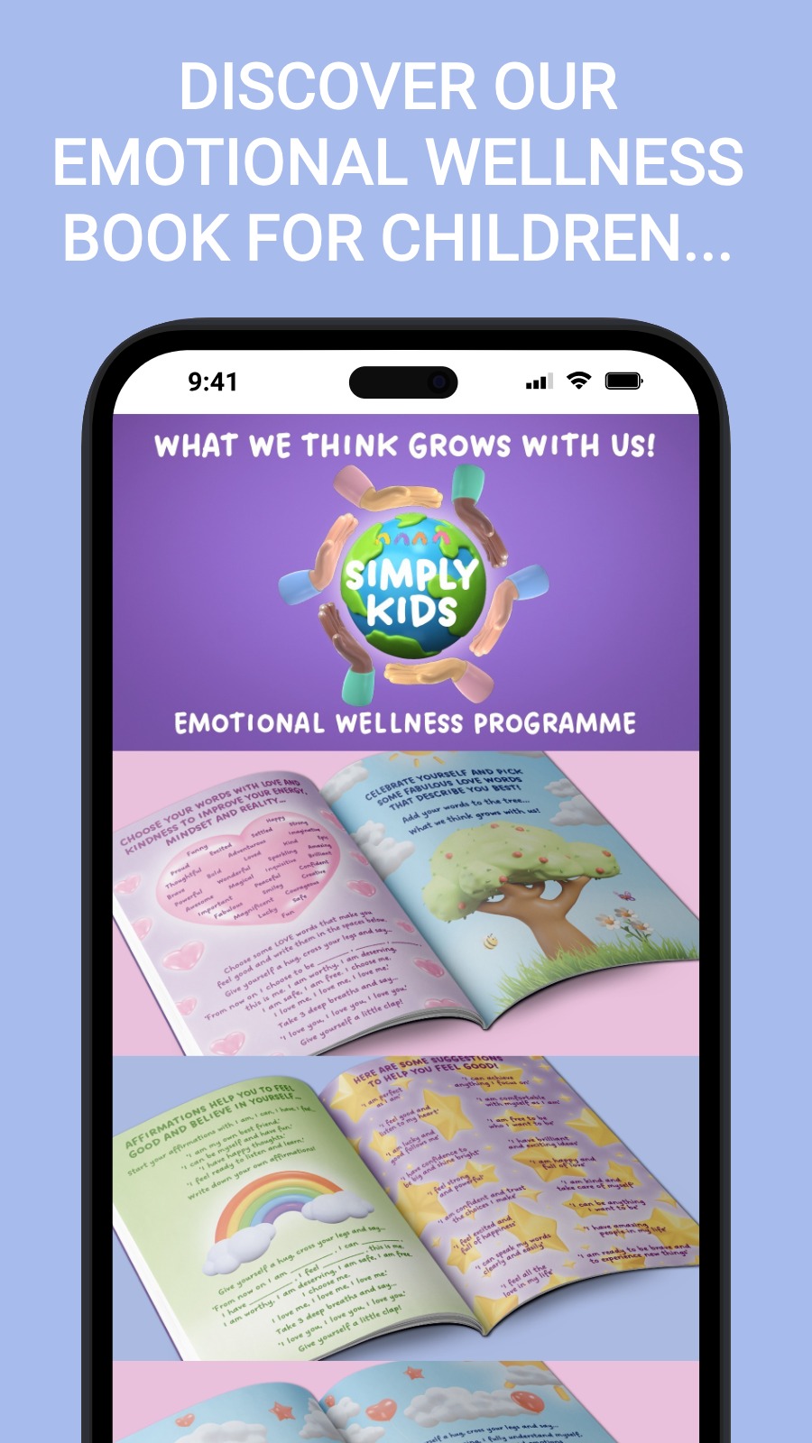 DISCOVER OUR EMOTIONAL WELLNESS BOOK FOR CHILDREN...