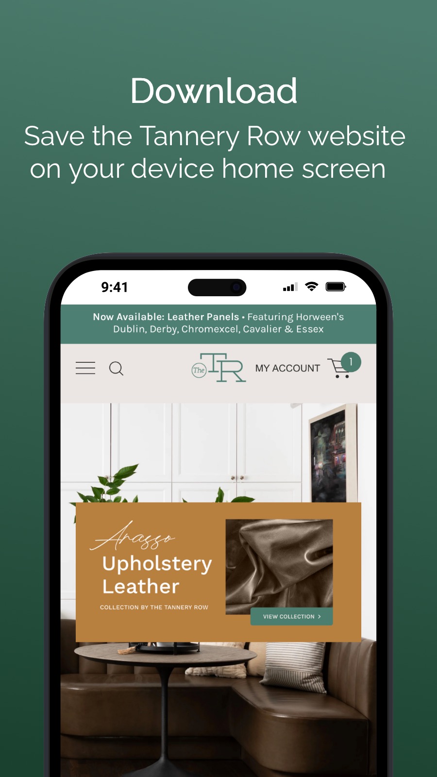 Download - Save the Tannery Row website on your device home screen  