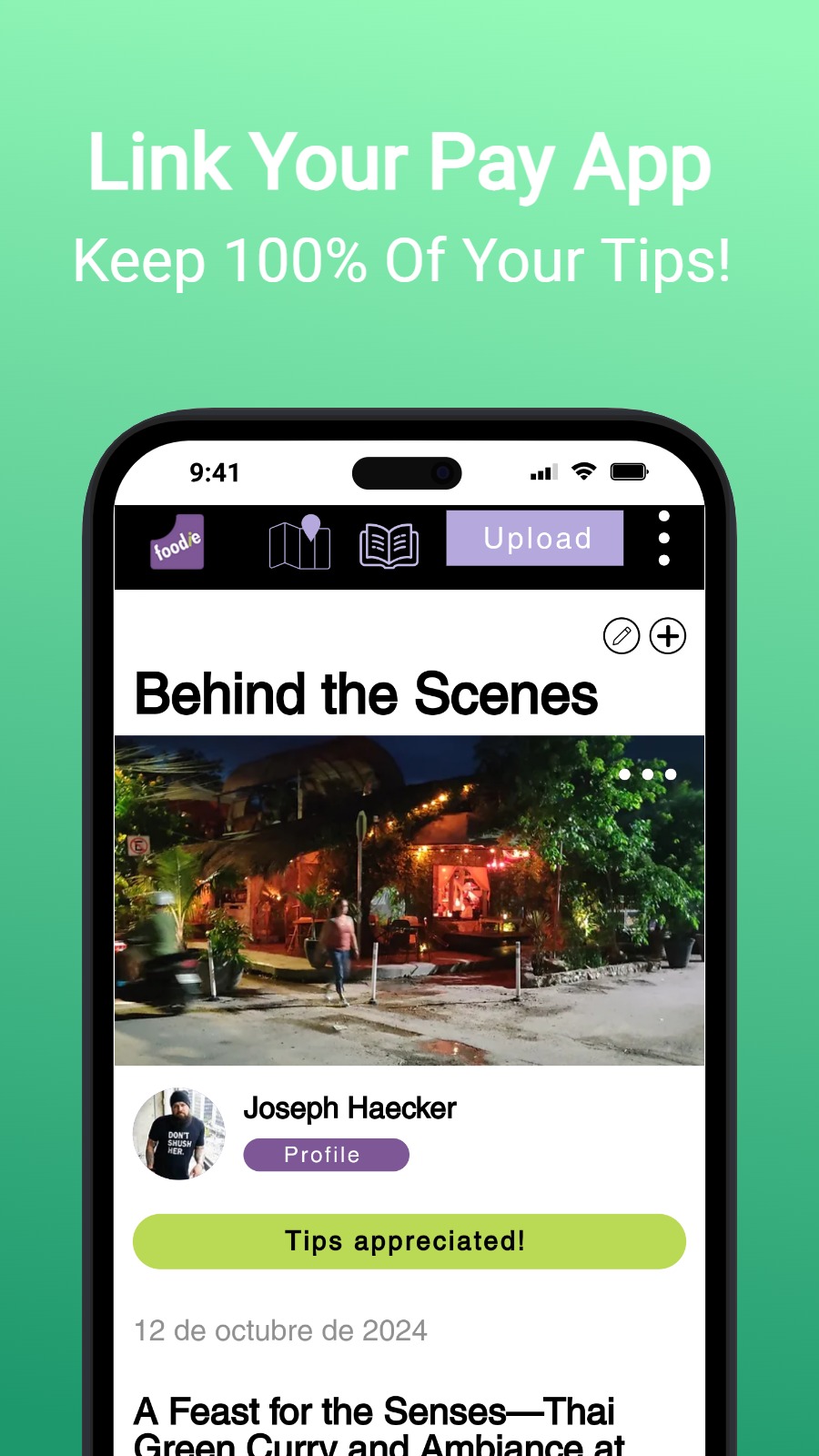 Link Your Pay App - Keep 100% Of Your Tips!