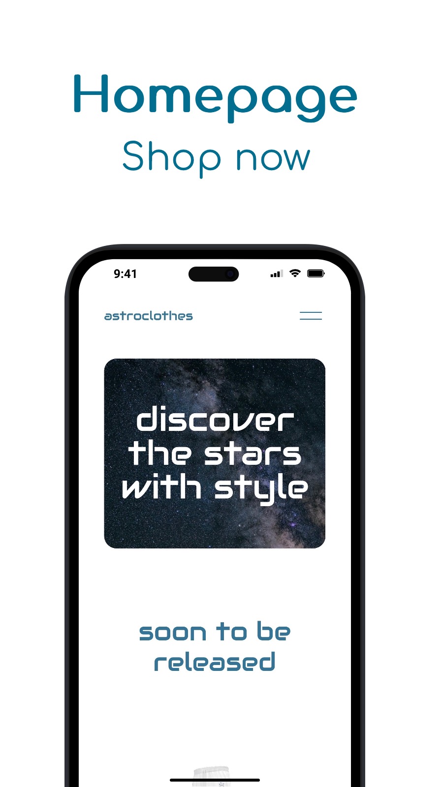 Homepage - Shop now