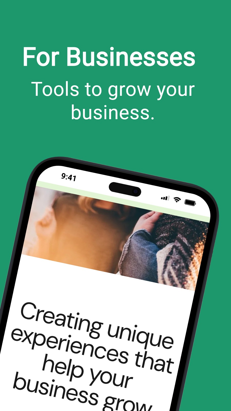 For Businesses  - Tools to grow your business.