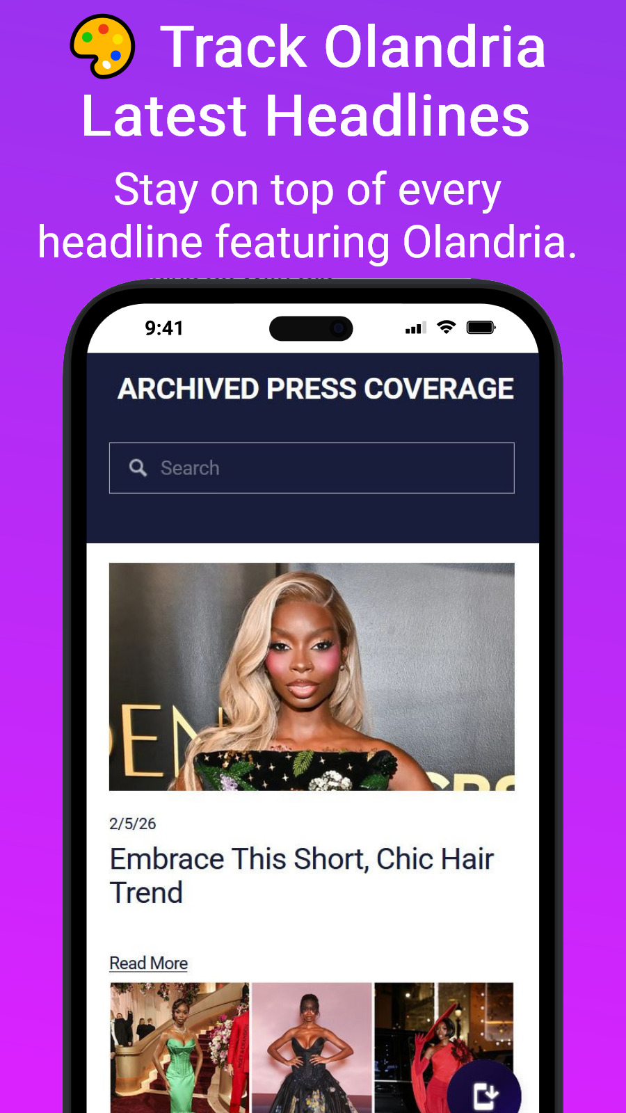 🎨 Track Olandria Latest Headlines - Stay on top of every headline featuring Olandria.